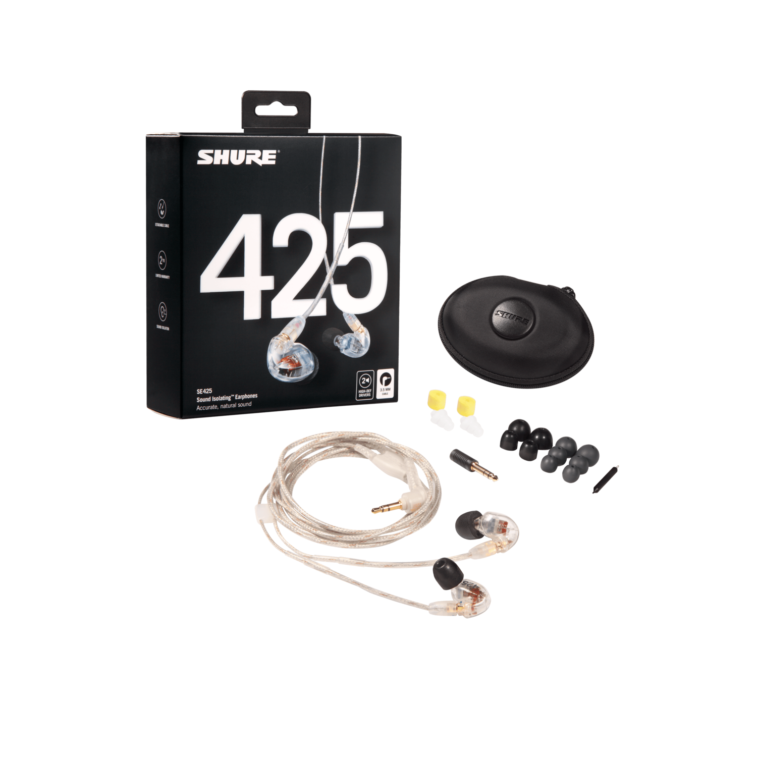 In Ear Shure Se425-Cl Transparente Se425Cl